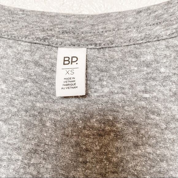Nordstrom bp. V-Neck Short Sleeve Tee Grey Size XS - Picture 5 of 9